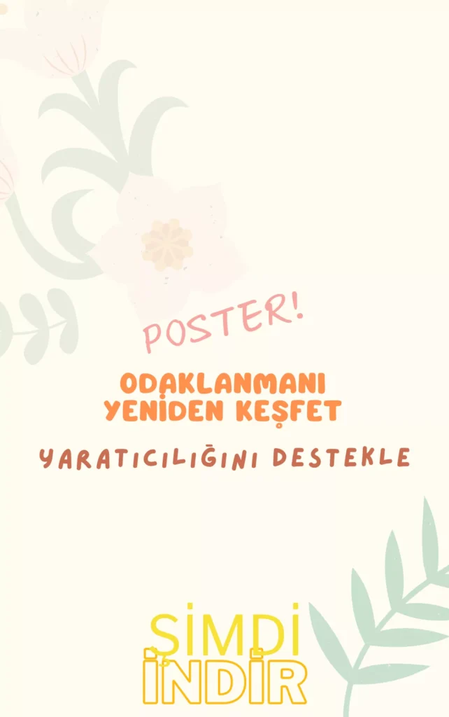 odaklanmanı yeniden keşfet poster kapağı
