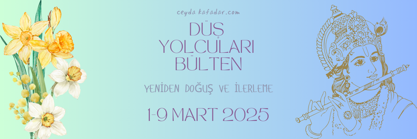 Mart: Yeniden Doğuş ve İlerleme başlığının olduğu mavi zeminli bir görsel